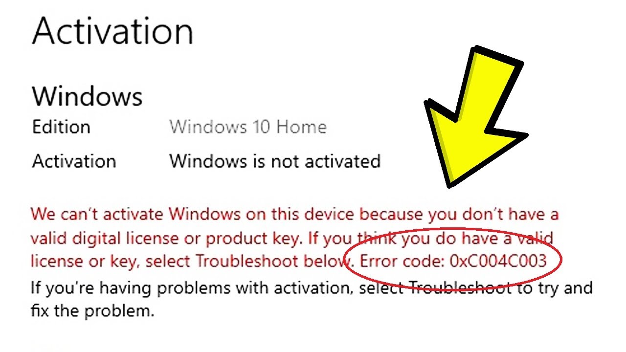 0xC004C003 The key has been blocked by Microsoft