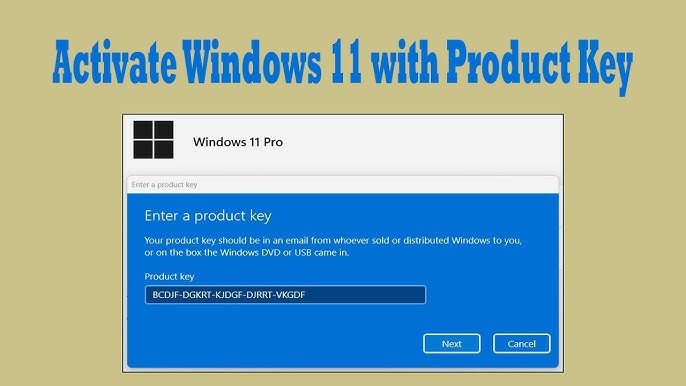 Your Product Key for Windows 11